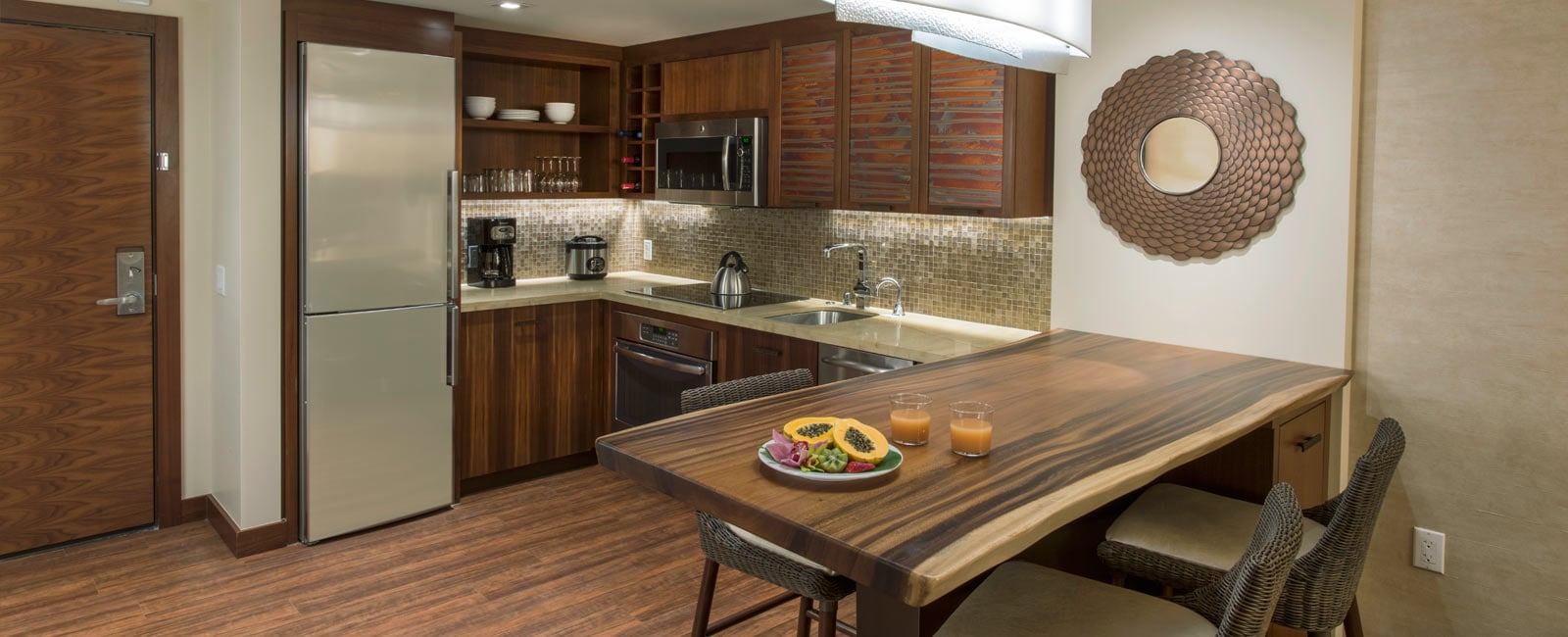 Kitchen at Grand Waikikian Resort in Honolulu, Hawaii