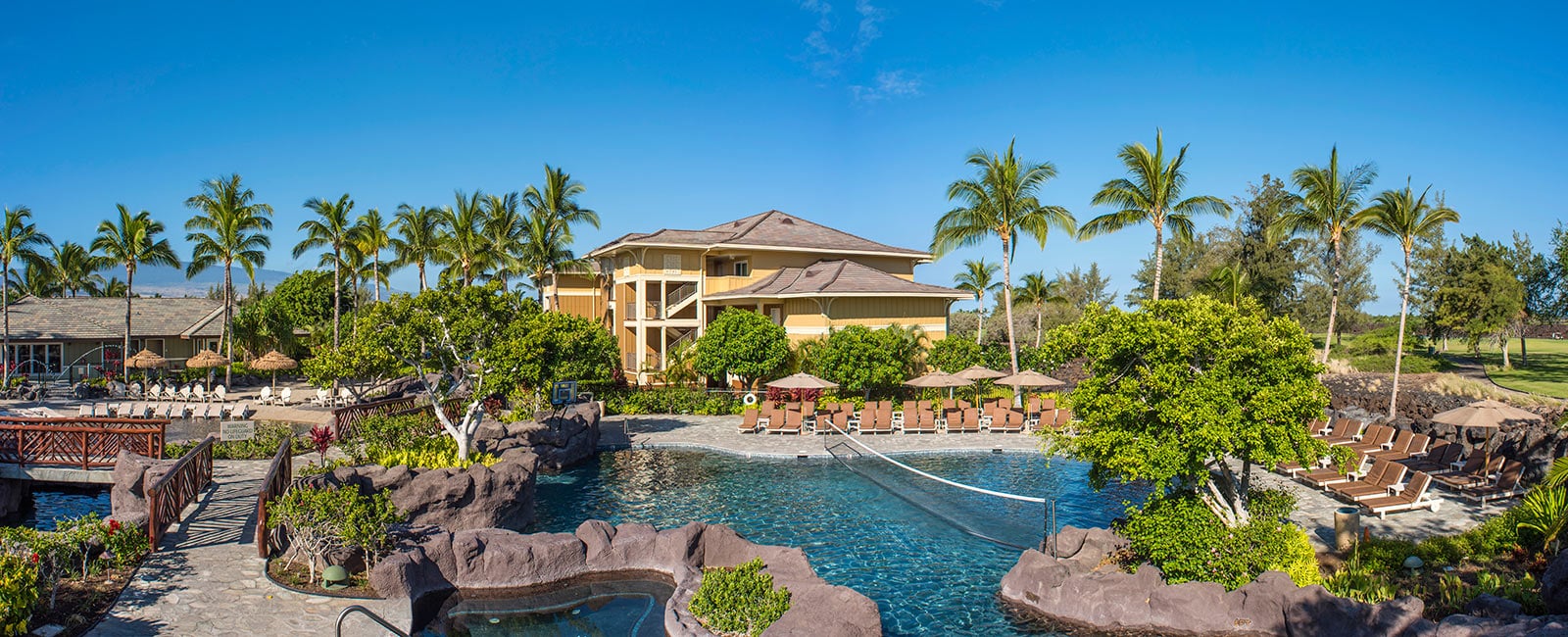 Pool Area of Kings' Land Resort in Waikoloa, Hawaii