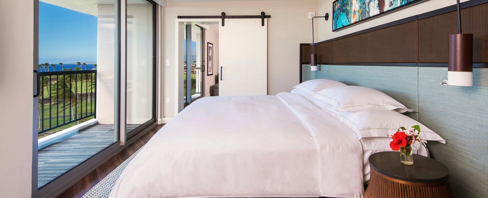 Bedroom at Ocean Tower in Waikoloa, Hawaii